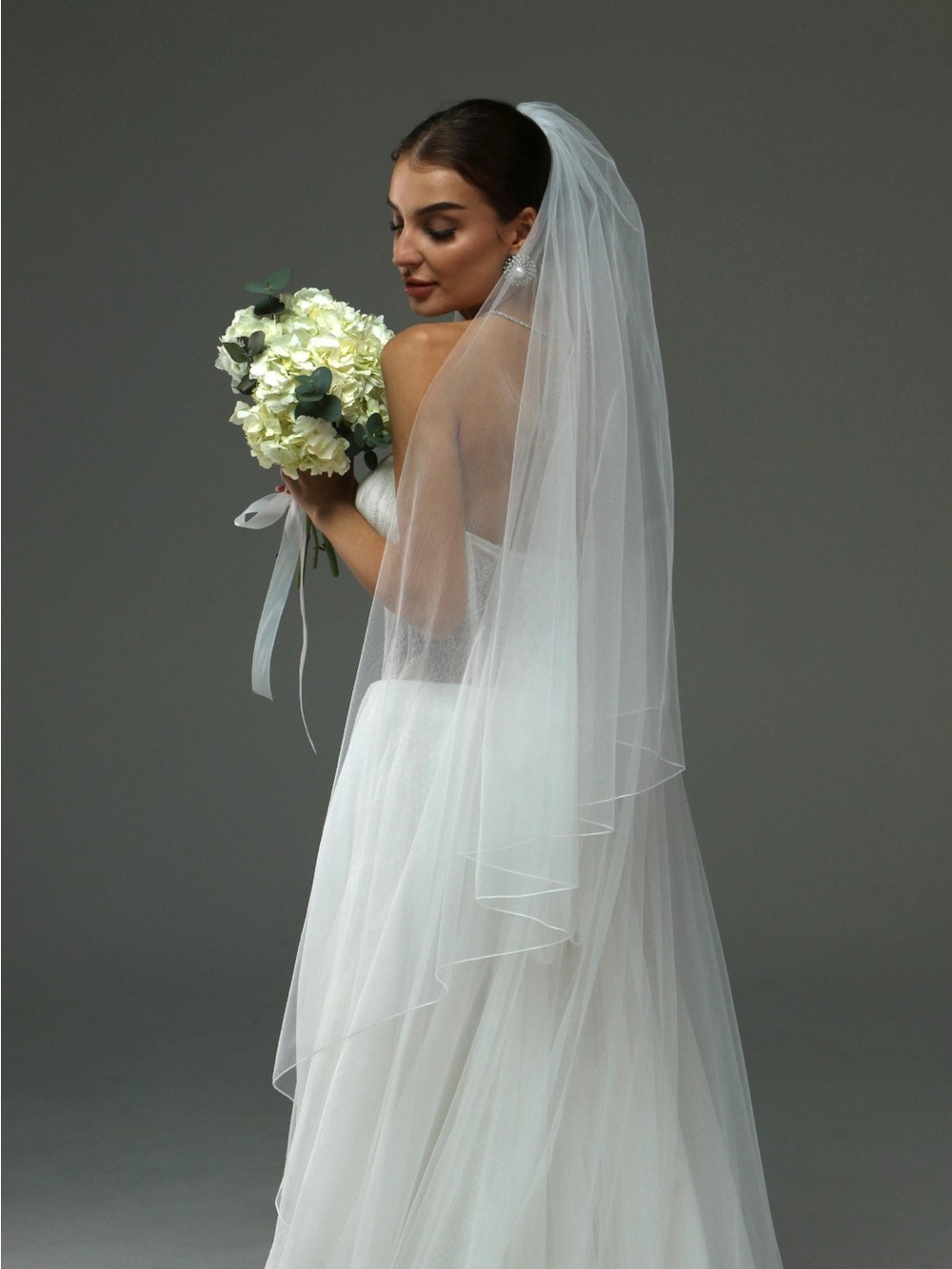 Ivory Veil for Wedding - Picture 3 of 6